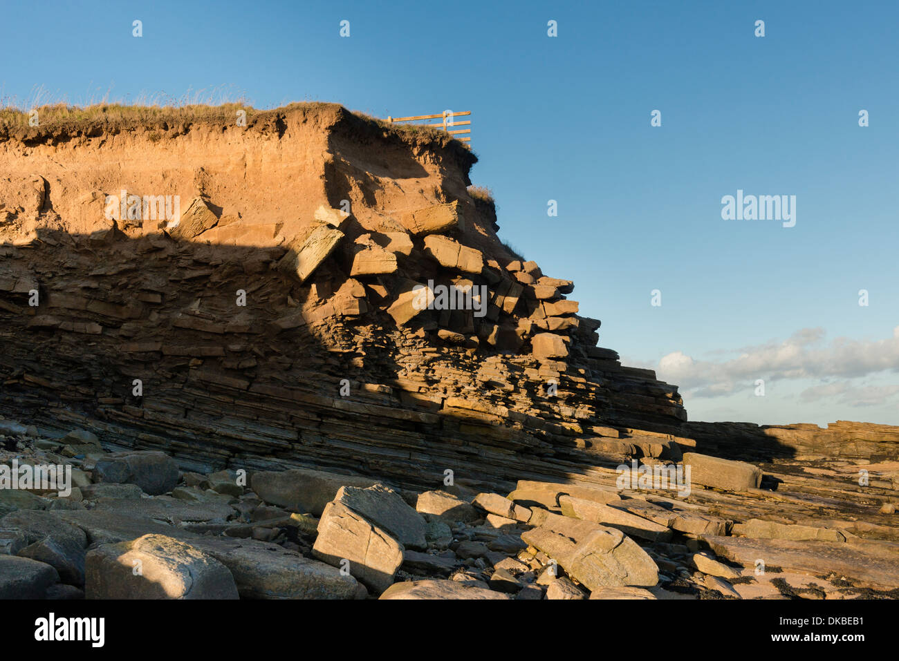 Küstenerosion Stockfoto