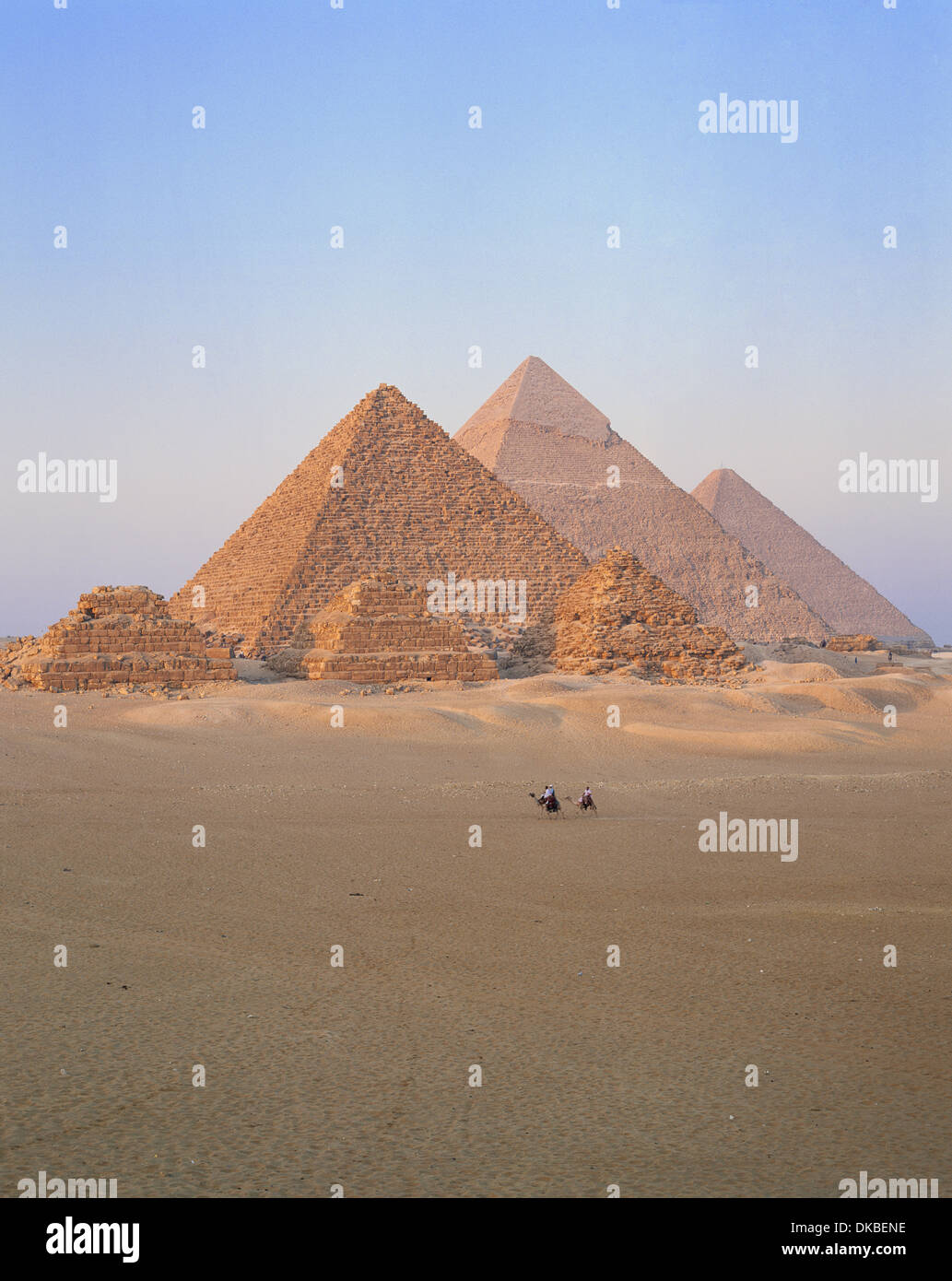 Pyramids Cairo-Ägypten-Nordafrika Stockfoto
