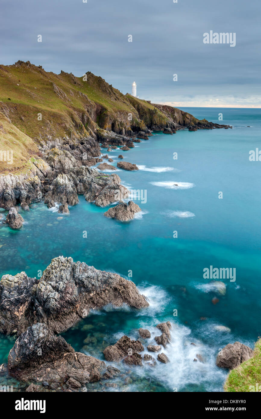 Startpunkt, mit dem Leuchtturm, South Hams, Devon, England, Vereinigtes Königreich, Europa. Stockfoto