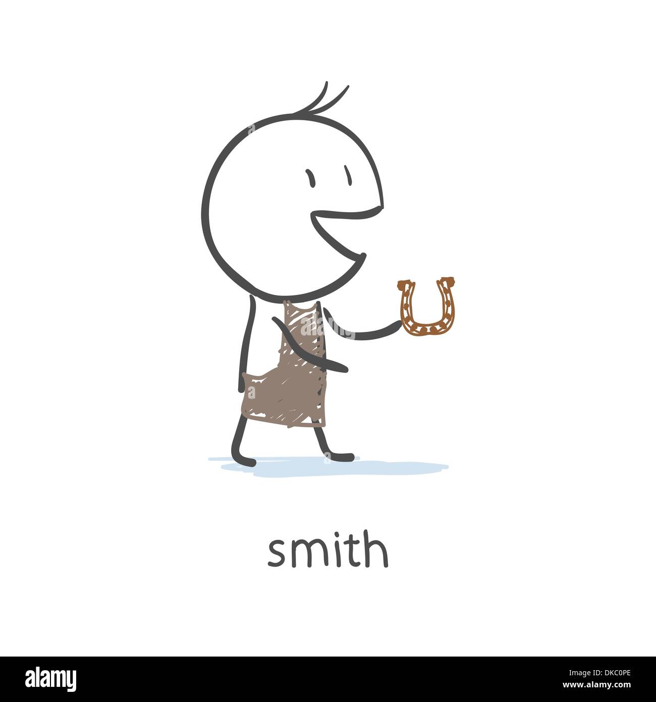 Schmied Stock Vektor