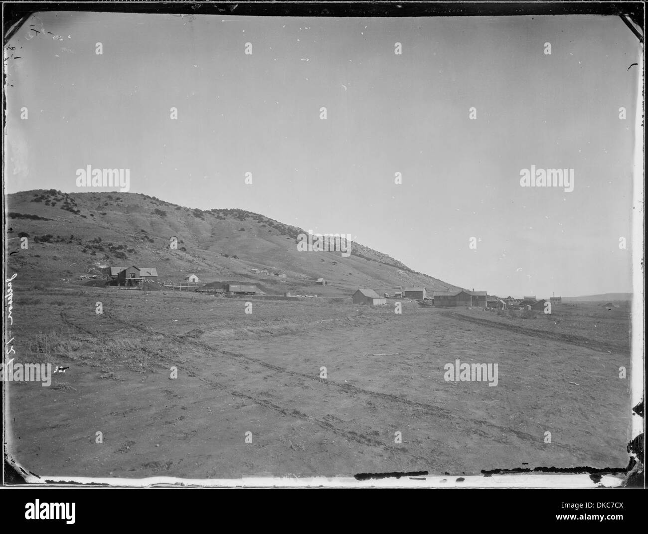 Die Evanston-Kohleminen, die sich in der Nähe der Stadt Evanston im Uinta County, Wyoming, befinden, sind auf diesem Foto zu sehen. Diese Bergwerke spielten eine wichtige Rolle im Steinkohlenbergbau der Region und trugen zur lokalen Wirtschaft und Energieerzeugung bei. Stockfoto