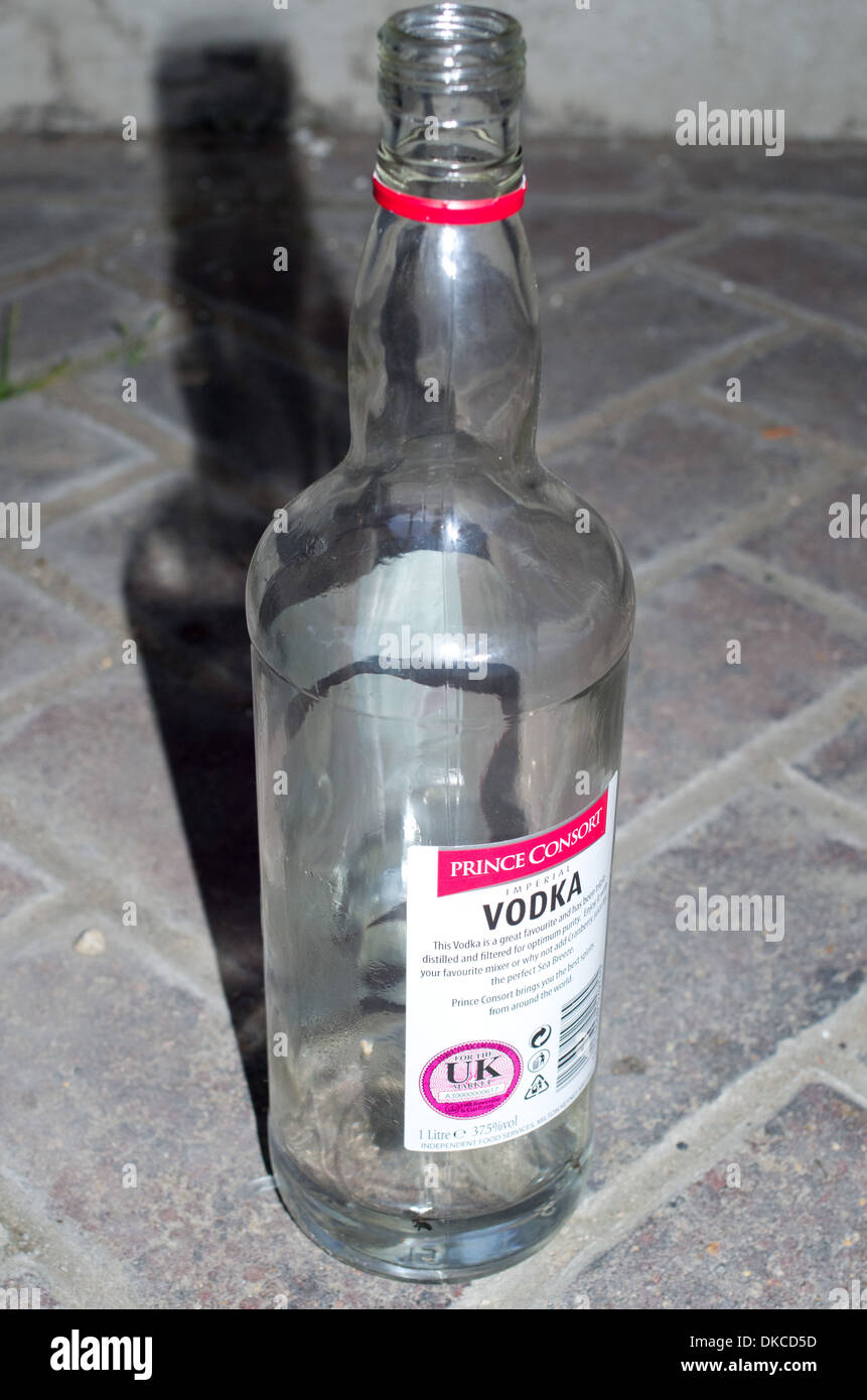 Flasche leer Fusel UK Stockfotografie - Alamy