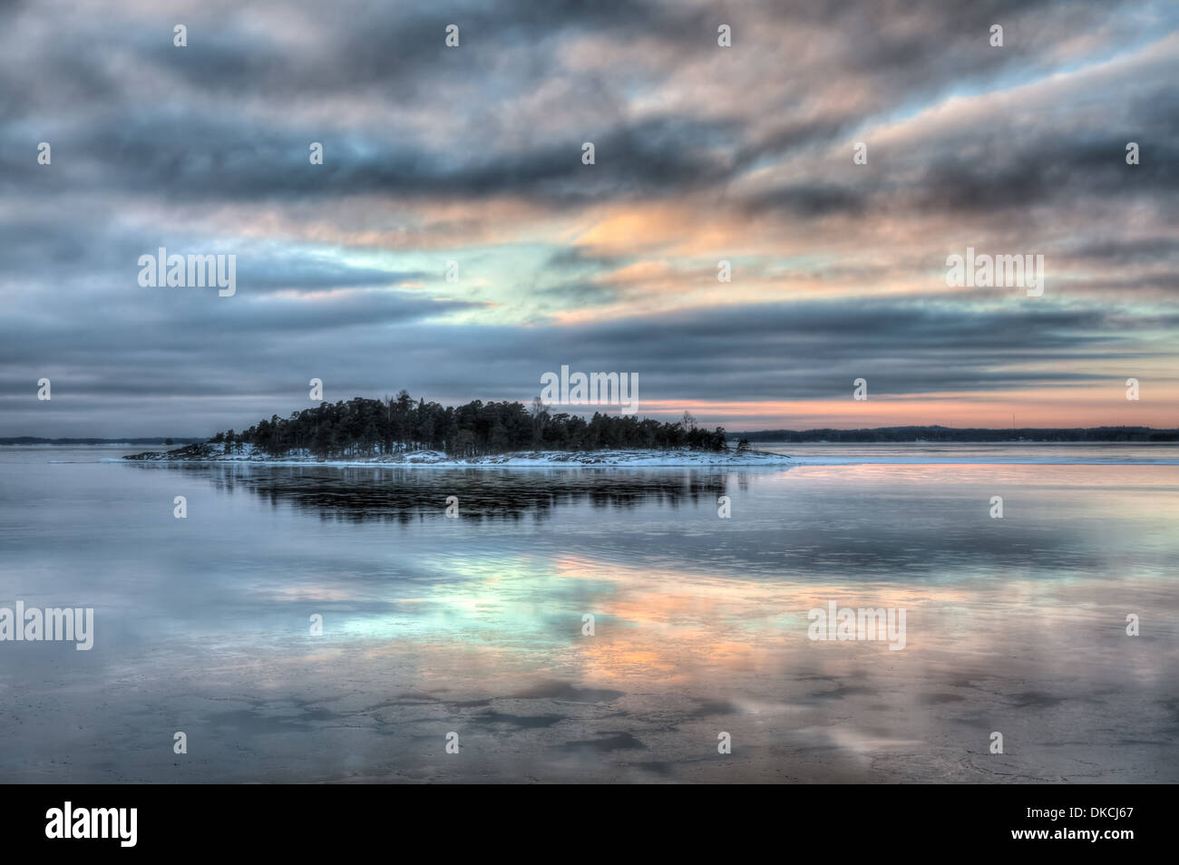 Ostsee im Winter, Finnland Stockfoto