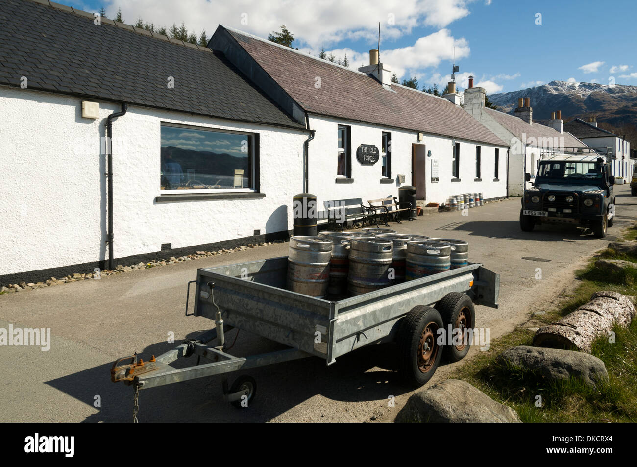 Die alte Schmiede Inn Inverie auf der Halbinsel Knoydart, Highland Region, Schottland, UK Stockfoto