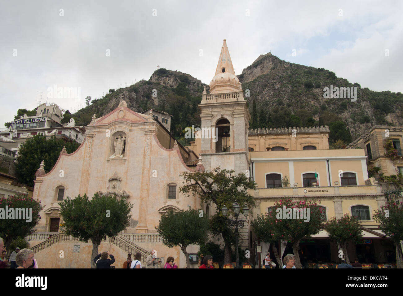 Kirche in Taormina, Sizilien. Stockfoto
