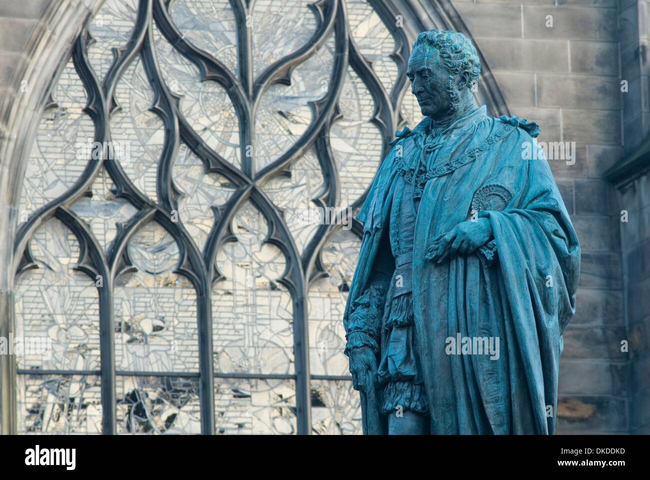 Statue des Walter Francis Montagu Douglas Scott, Edinburgh, Schottland, UK, Europa Stockfoto