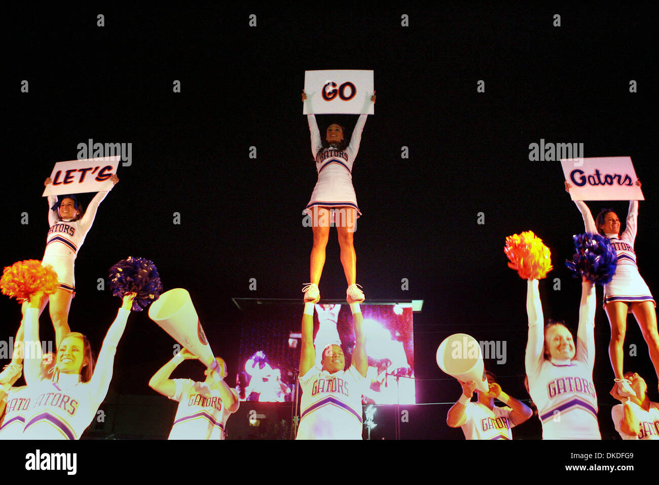 7. Januar 2007 genießen Sie eine Pep Rally in Scottsdale - Scottsdale, FL, USA - Florida-Fans auf 7. Januar 2007. Stockfoto