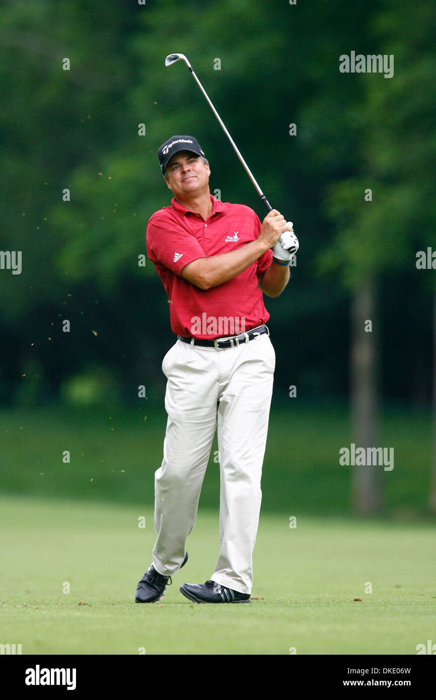 3. Juni 2007 - Dublin, OH, USA - KENNY PERRY (USA) bei der Endrunde des Turniers Memorial im Muirfield Village Golf Club in Dublin, Ohio statt. (Kredit-Bild: © Andy Altenburger/Symbol SMI/ZUMA Press) Einschränkungen: Japan, Frankreich und Italien Rechte heraus! Stockfoto