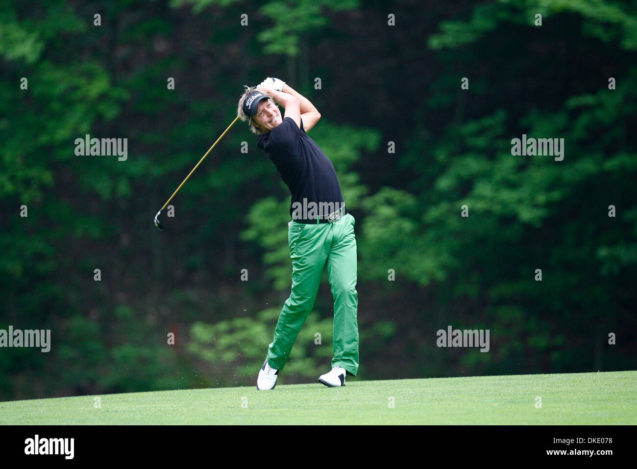 3. Juni 2007 - Dublin, OH, USA - FREDRIK JACOBSON (SWE) bei der Endrunde des Turniers Memorial im Muirfield Village Golf Club in Dublin, Ohio statt. (Kredit-Bild: © Andy Altenburger/Symbol SMI/ZUMA Press) Einschränkungen: Japan, Frankreich und Italien Rechte heraus! Stockfoto