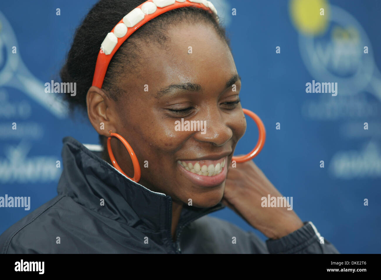 23. Juli 2007 - Newport Beach, CA, USA - VENUS WILLIAMS spielt für die Philadelphia Freiheiten beim World-Team gewann Tennis Championships in Newport Beach, CA. Williams hat 34 WTA-Titel einschließlich fünf Grand-Slam-Einzel-Meisterschaften Wimbledon 2000 / 01, 2005, uns Open 2000 / 01 - erfasst Singles Titel in Memphis Anfang dieses Jahres (Februar 2007) - 10 Doppel-Titel einschließlich si Stockfoto