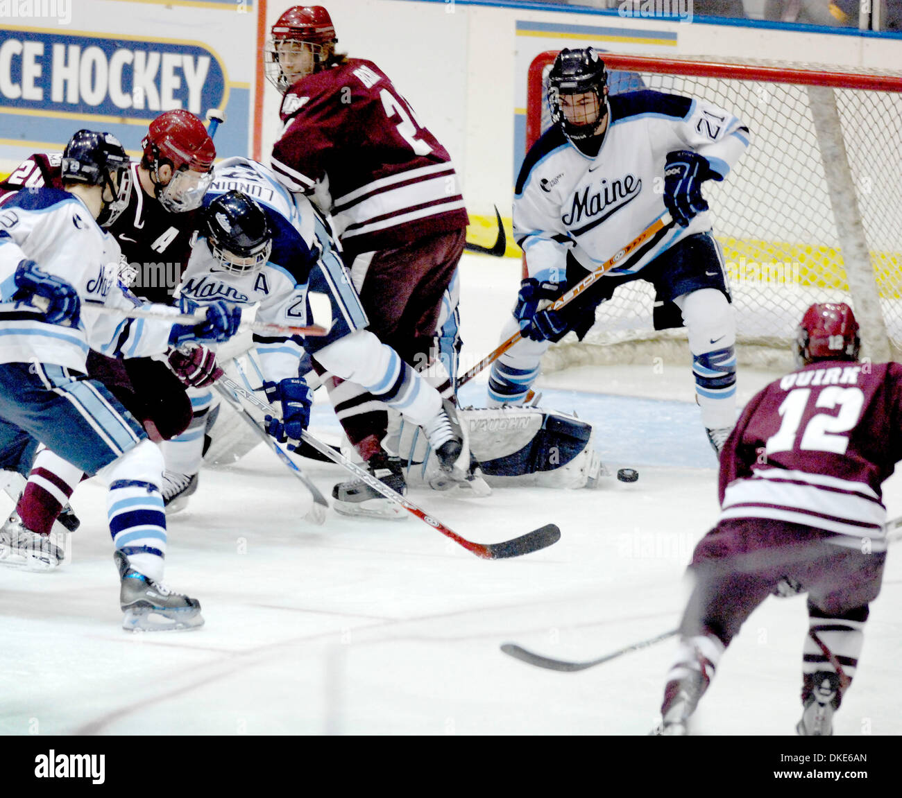 24. März 2007: The University of Maine besiegte der University of Massachusetts 3-1 in der 2007 NCAA Herren Hockey East Regional die Blue Cross Arena in Rochester, New York. (Kredit-Bild: © Alan Schwartz/Cal-Sport-Medien) Stockfoto