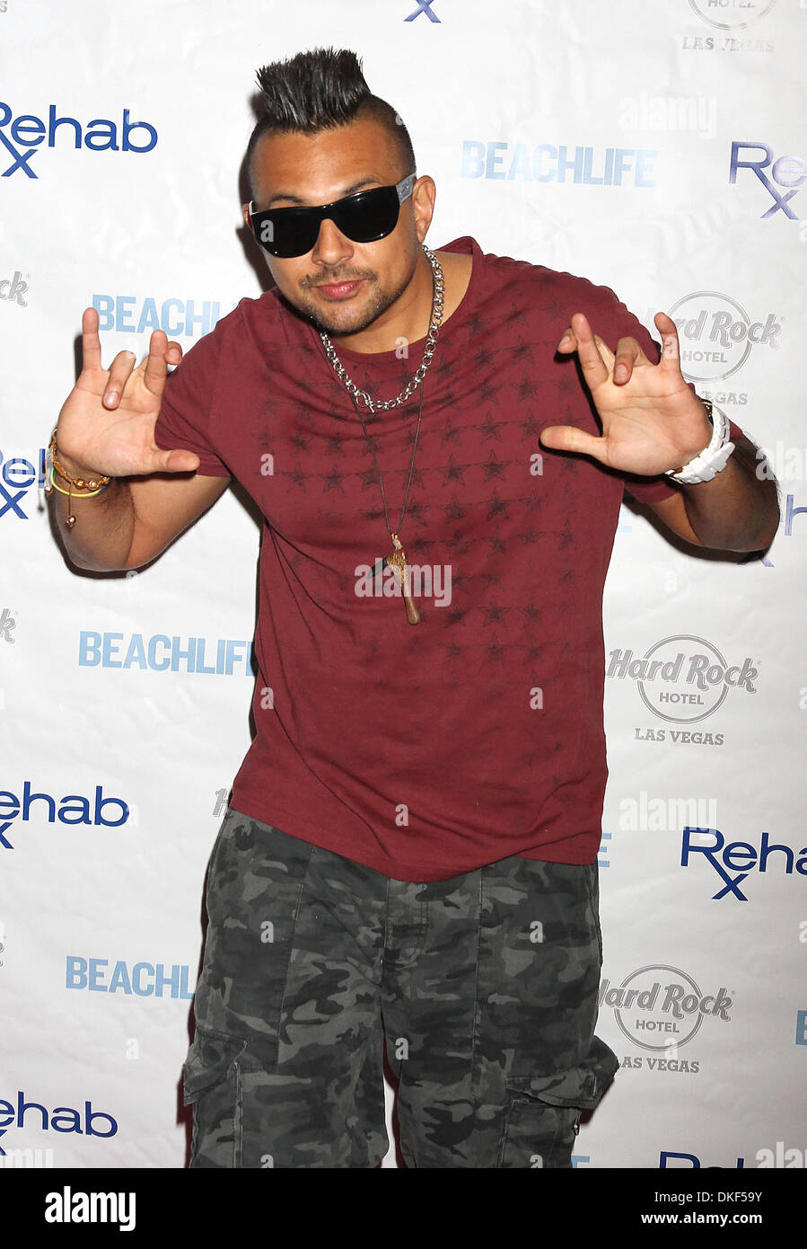 Sean Paul auf Reggae-Fest-Wochenende im Hard Rock Hotel & Casino Las Vegas Nevada - 16.09.12 statt Featuring: Sean Paul Where: Las Stockfoto