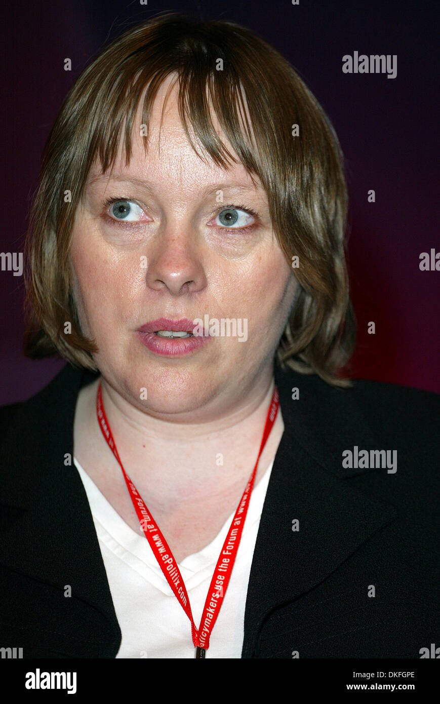 MARIA ADLER MP. LABOUR-PARTEI, LIVERPOOL. TLABOUR PARTY KONFERENZ 2002.LABOUR PARTY KONFERENZ 2002.03/10/2002.DI137. BILDNACHWEIS: ALLSTAR / Stockfoto