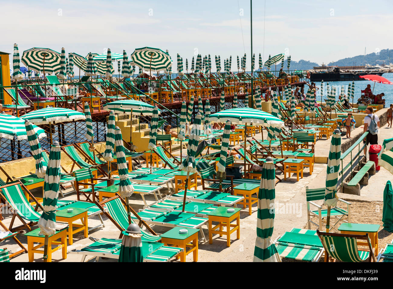 Sonne, Liegestühlen und Sonnenschirmen, beach, San Michele di Pagana
