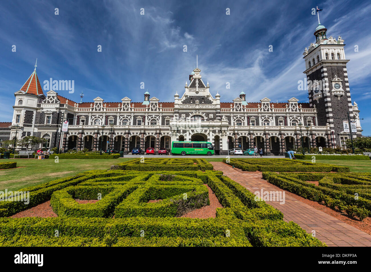 Dunedin Railway Station in Dunedin, Otago, Südinsel, Neuseeland, Pazifik Stockfoto