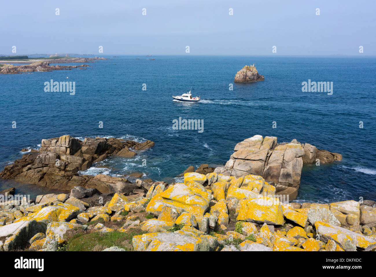 Meerblick, St. Agnes Insel, die Scillies, Vereinigtes Königreich, Europa Stockfoto