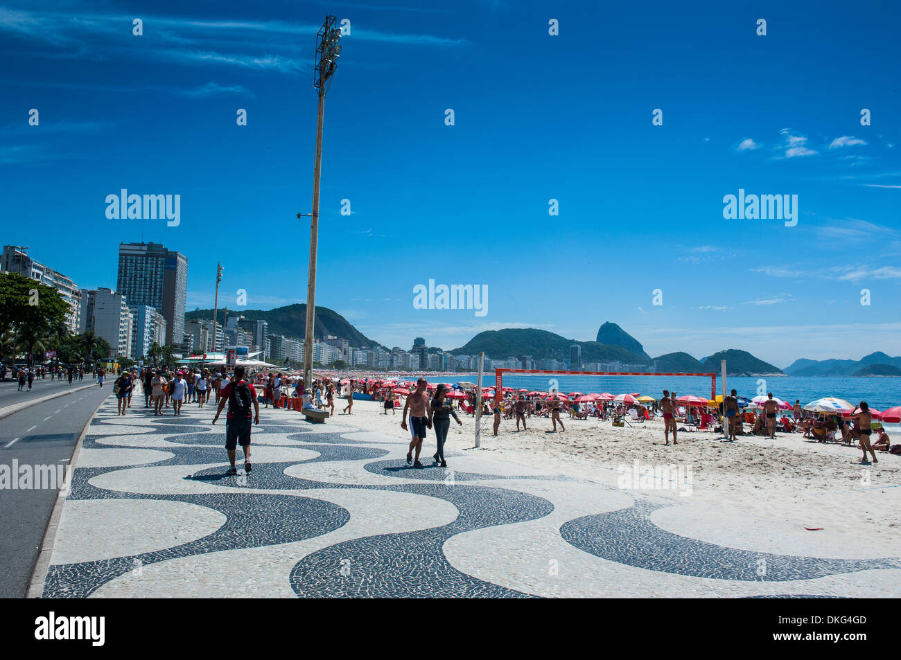 Berühmten Copacabana, Rio De Janeiro, Brasilien, Südamerika Stockfoto