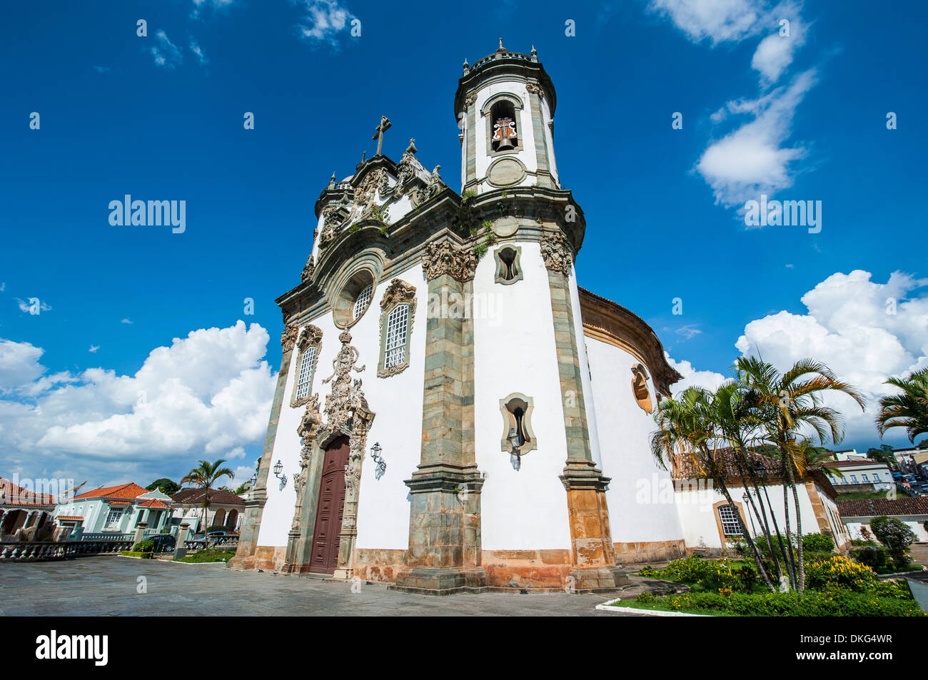 Kirche Sao Francisco de Assis in São João del Rei, Minas Gerais, Brasilien, Südamerika Stockfoto