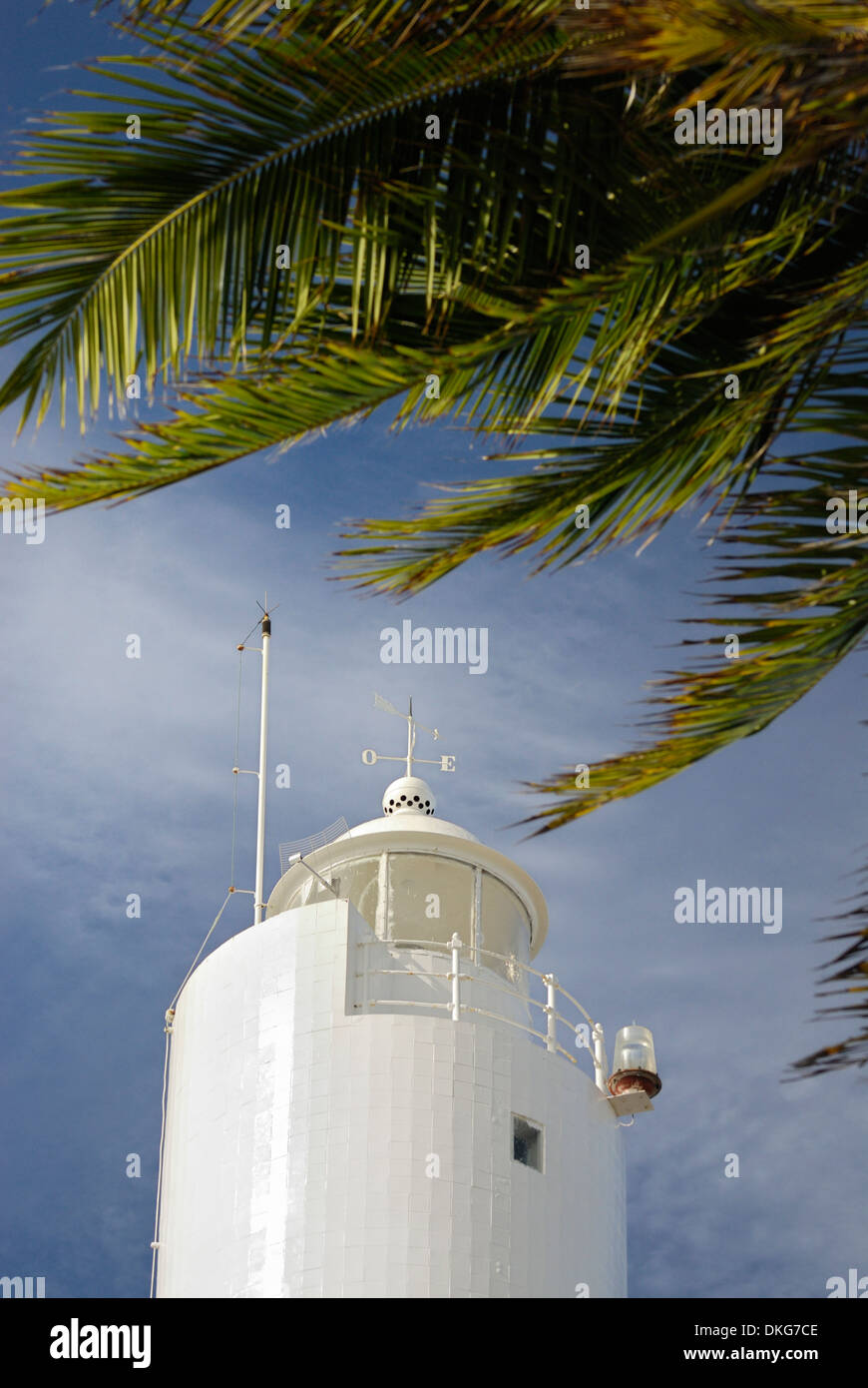 Brazilien. Bahia, Praia do Forte. Leuchtturm in das Projeto Tamar. Stockfoto
