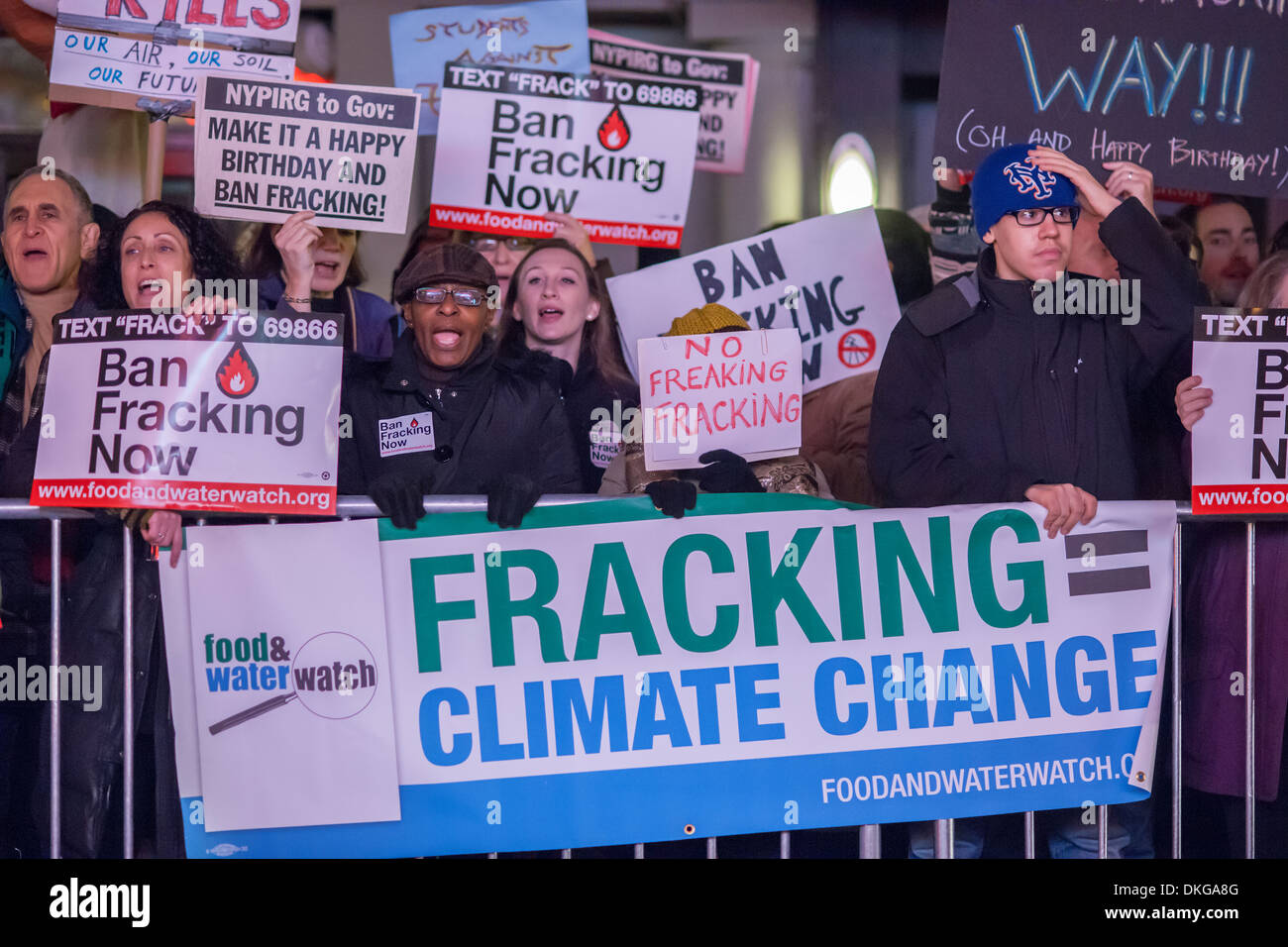 Umwelt-Aktivisten protestieren gegen Fracking (Fracking) Stockfoto
