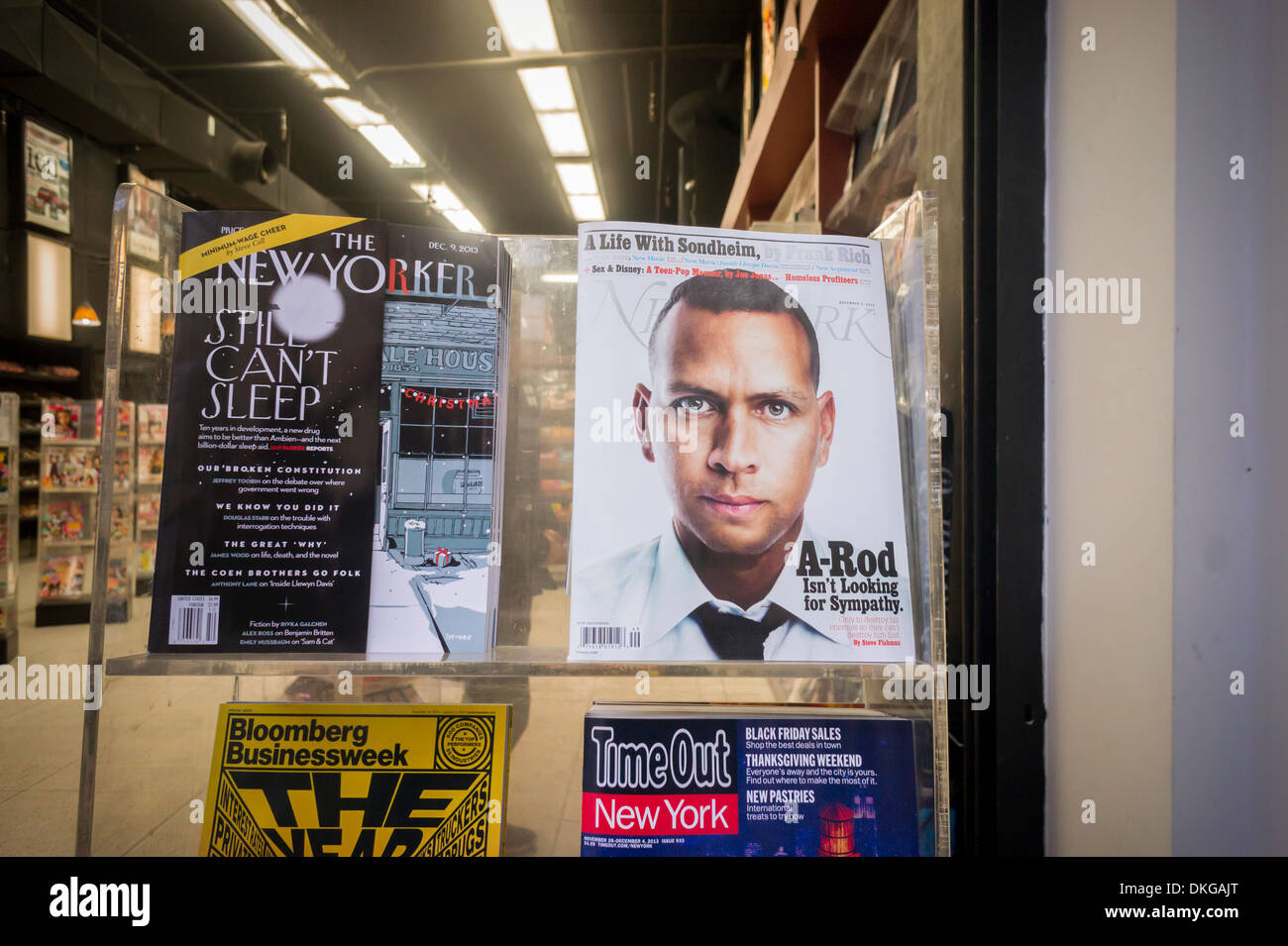 Zeitschriften, darunter New York Magazine und der New Yorker Stockfoto