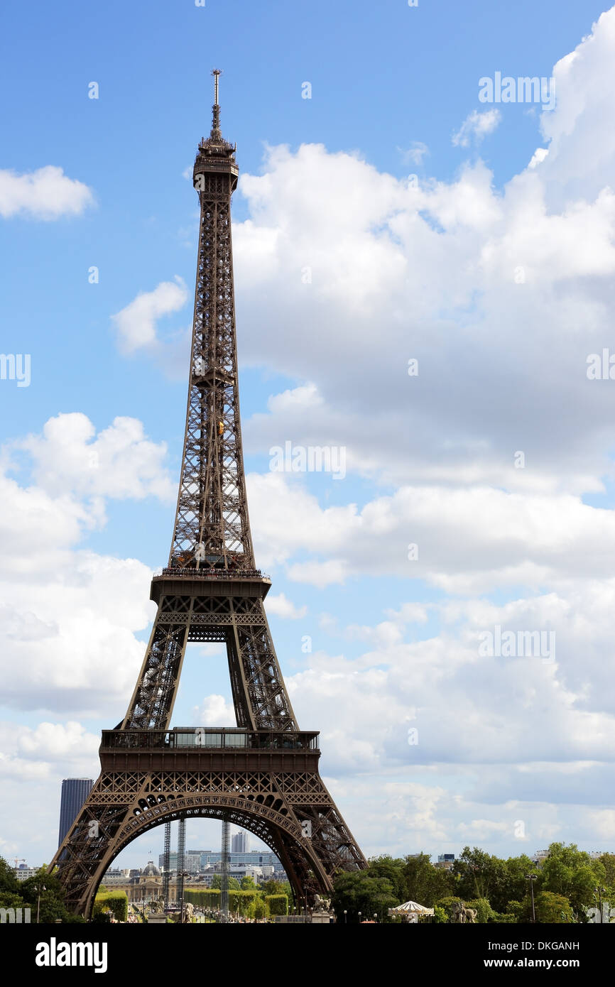 Eiffelturm ist das Wahrzeichen von Paris, Frankreich Stockfoto