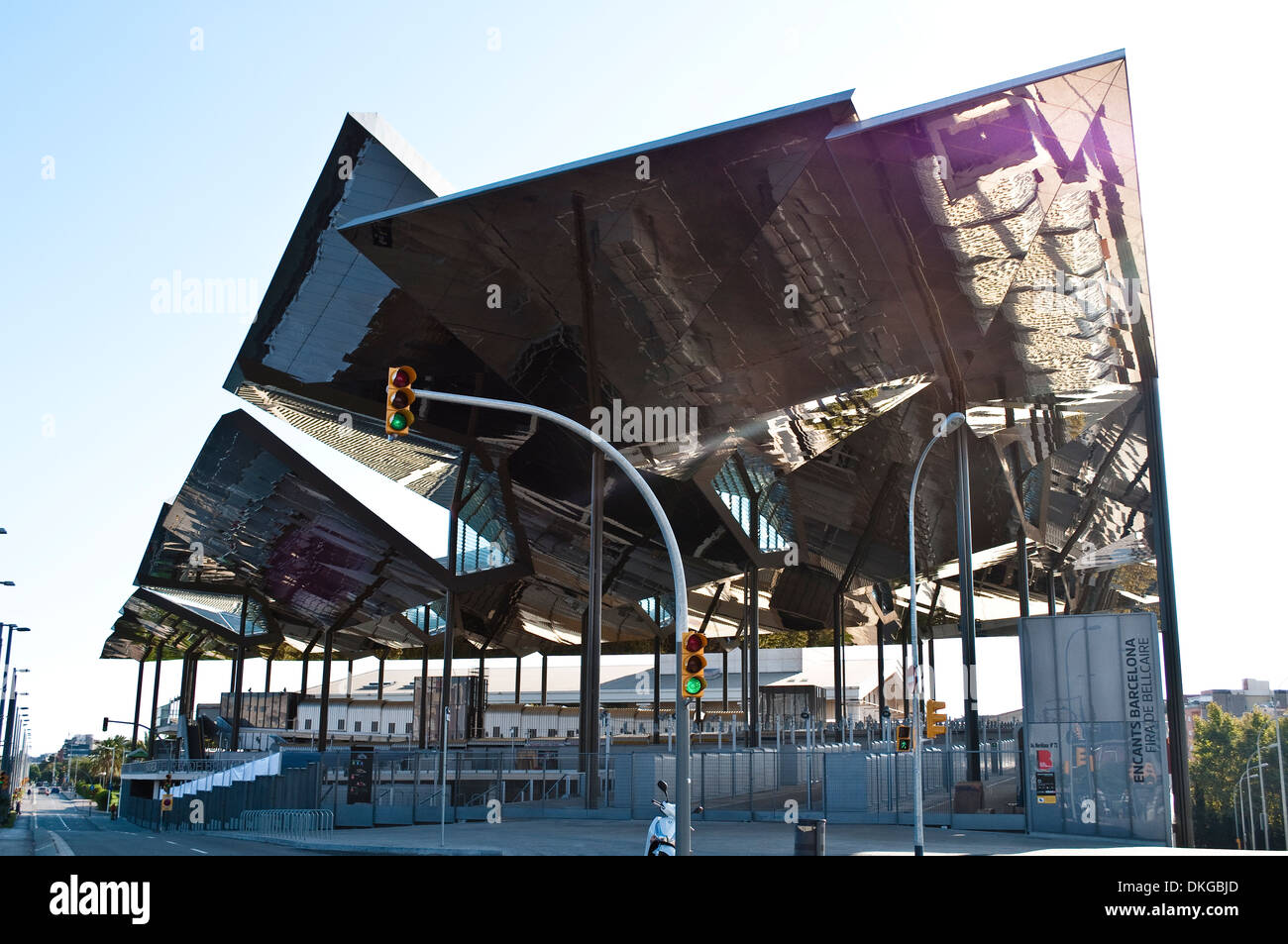 El Encants oder Mercat Fira de Bellcaire Architektur, Plaça de Les Glories Catalana, Barcelona, Katalonien, Spanien Stockfoto