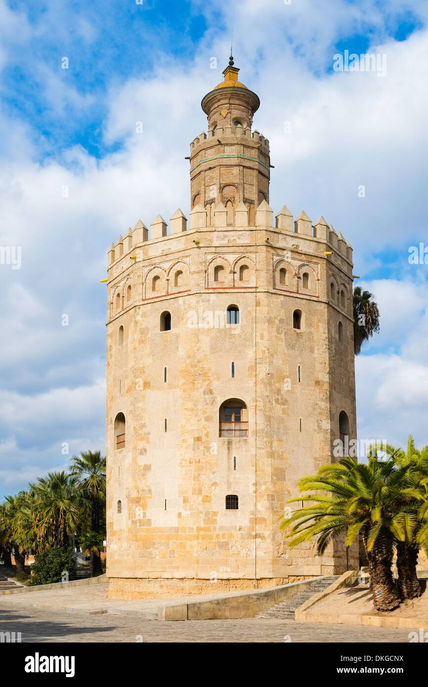 Torre del Oro in Sevilla, Andalusien, Spanien Stockfoto
