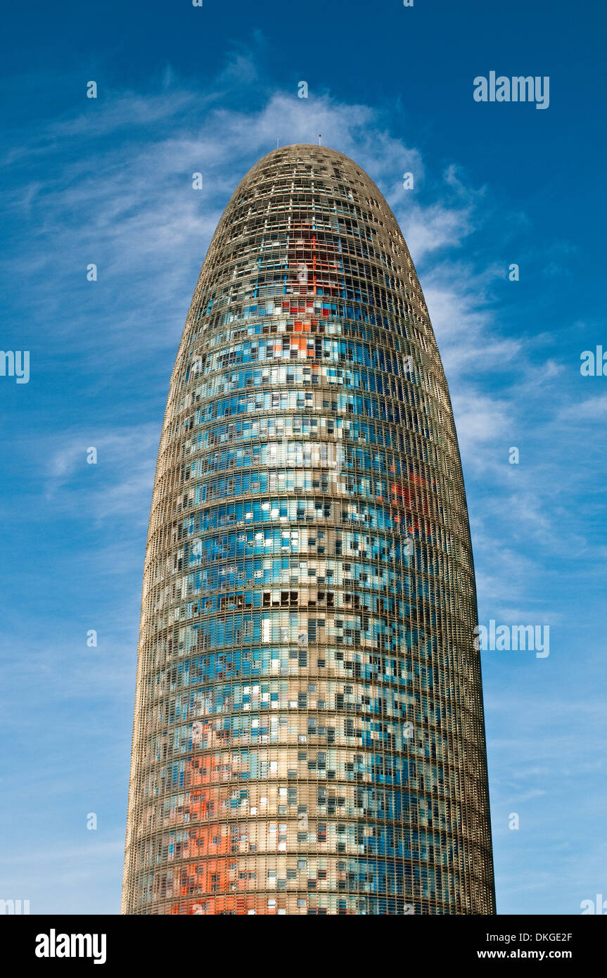 Torre Agbar, Barcelona, Katalonien, Spanien Stockfoto