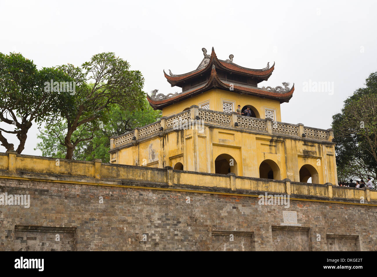Teilansicht der imperiale Zitadelle Thang in Hanoi, Vietnam Stockfoto