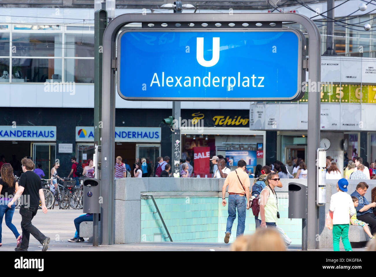 U-Bahn Station, Alexanderplatz, Berlin, Deutschland, Europa Stockfoto