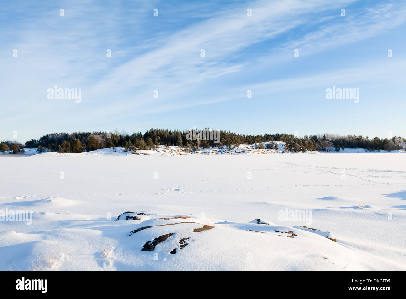 Ostsee im Winter, Finnland Stockfoto