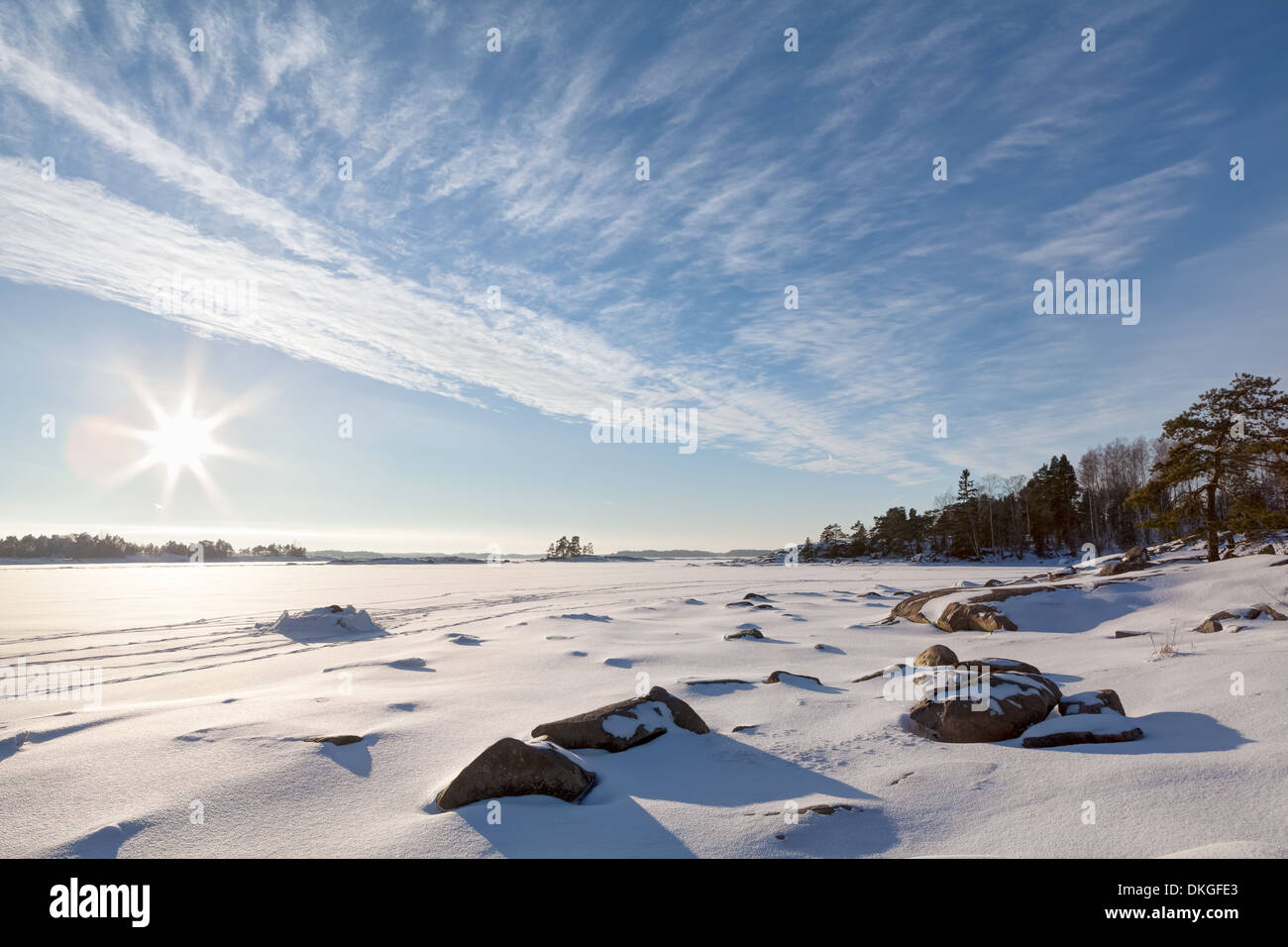 Ostsee im Winter, Finnland Stockfoto