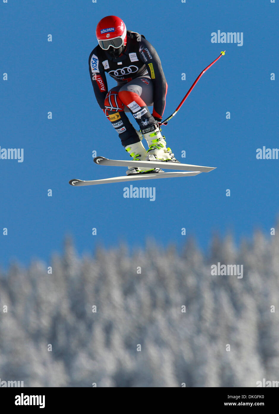 Beaver Creek, Colorado, USA. 5. Dezember 2013. BODE MILLER von den Vereinigten Staaten während der Trainingslauf für FIS Ski World Cup Downhill Rennen der Herren in Beaver Creek, Coloradorado. Bildnachweis: Ralph Lauer/ZUMAPRESS.com/Alamy Live-Nachrichten Stockfoto