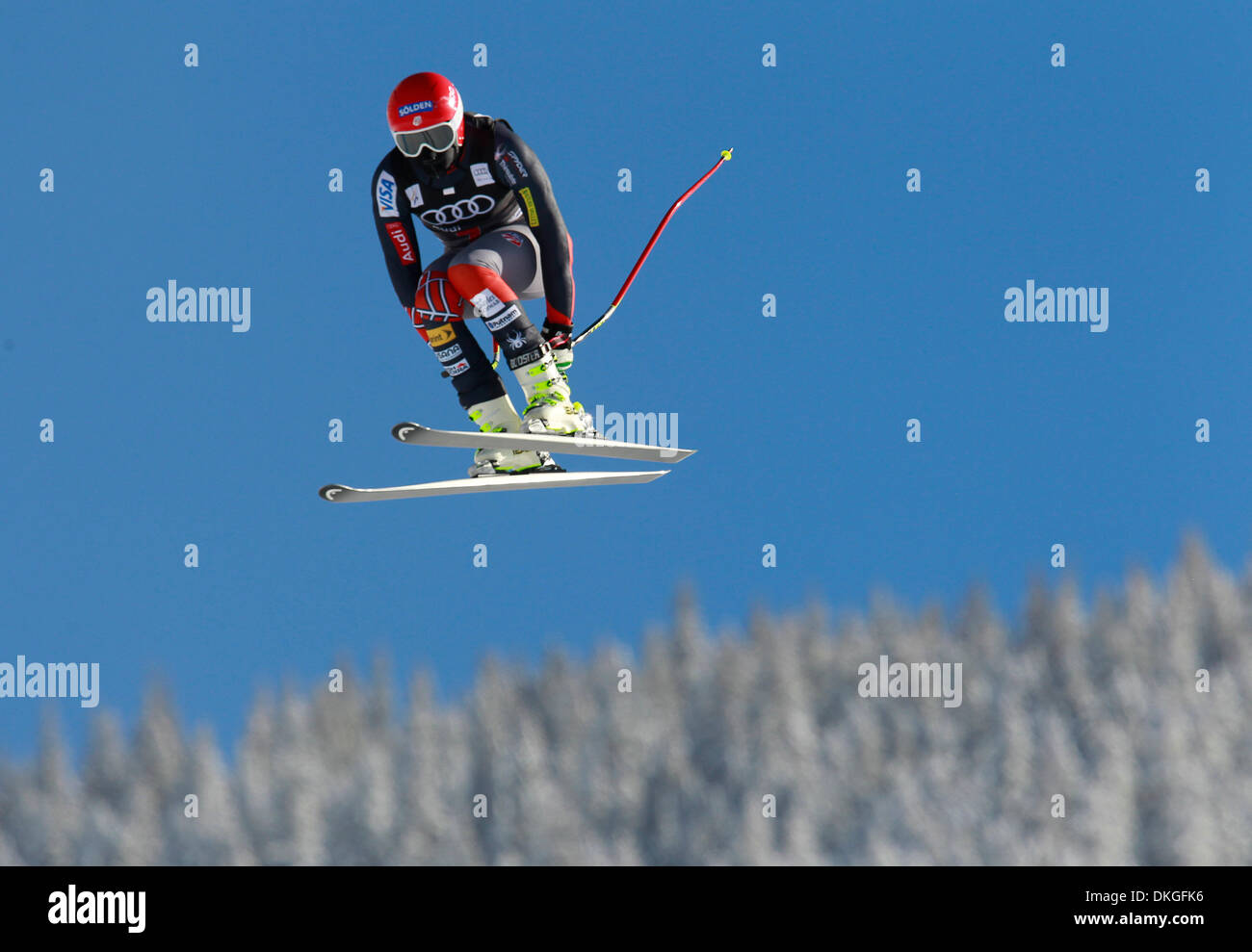 Beaver Creek, Colorado, USA. 5. Dezember 2013. BODE MILLER von den Vereinigten Staaten während der Trainingslauf für FIS Ski World Cup Downhill Rennen der Herren in Beaver Creek, Coloradorado. Bildnachweis: Ralph Lauer/ZUMAPRESS.com/Alamy Live-Nachrichten Stockfoto
