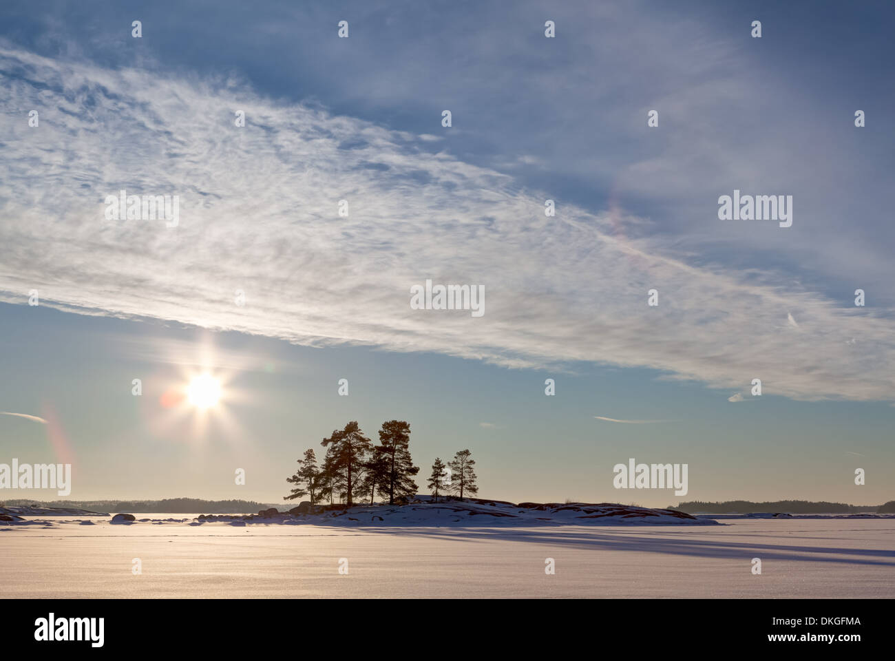 Ostsee im Winter, Finnland Stockfoto