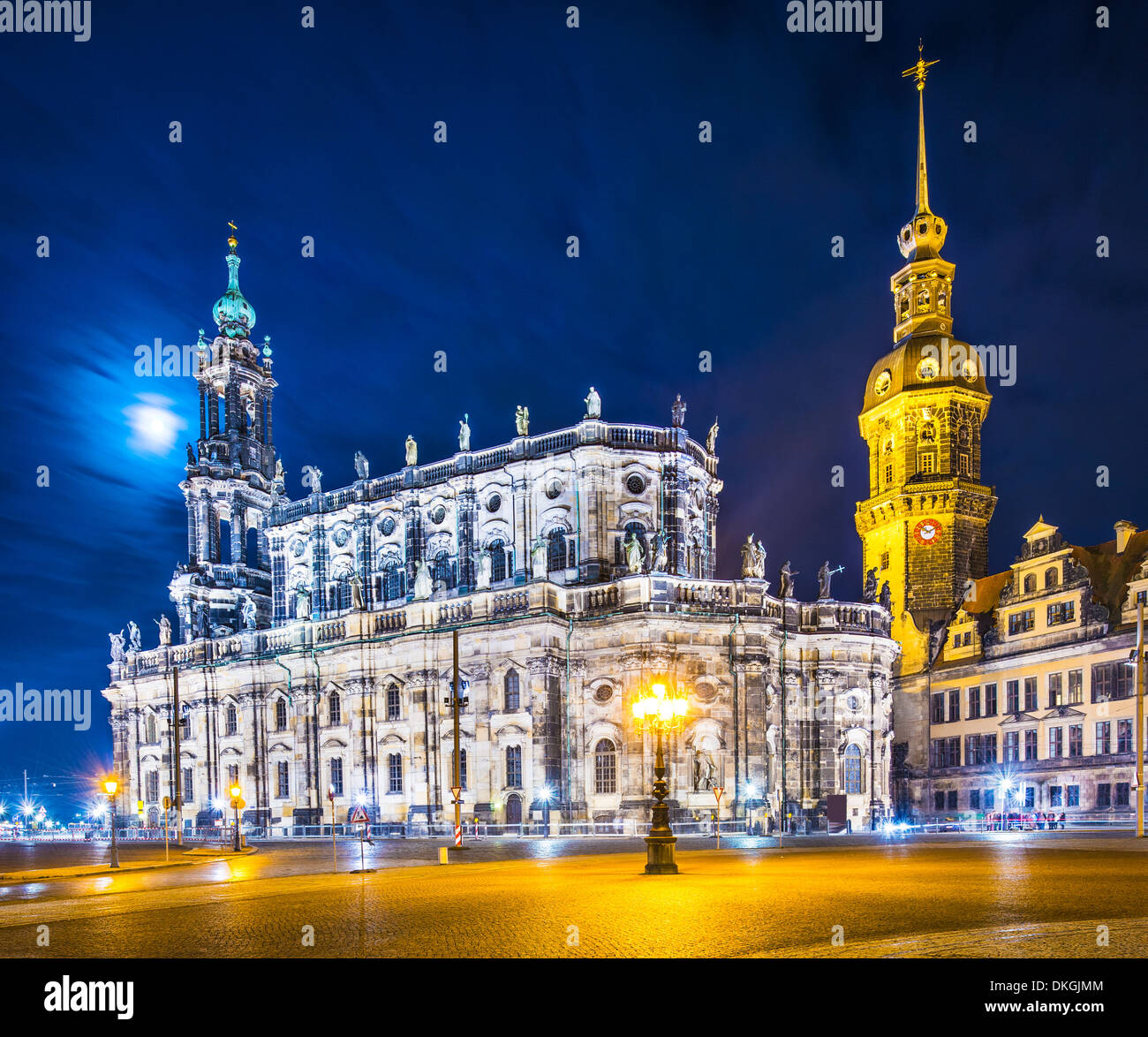 Dresden, Deutschland, vom Theaterplatz. Stockfoto