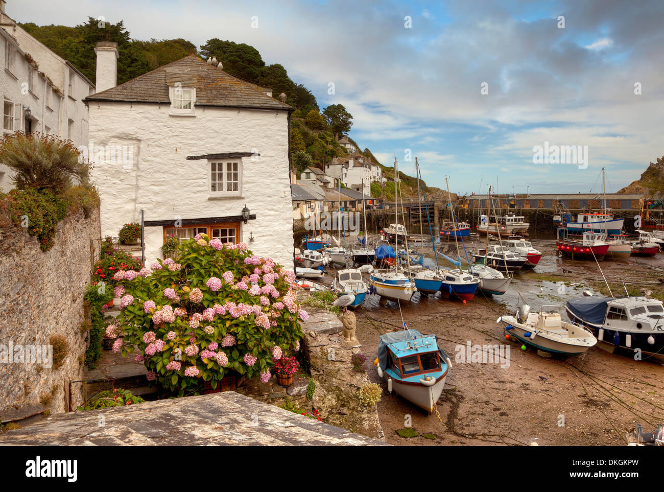 Das historische Dorf Polperro, Cornwall, England. Stockfoto