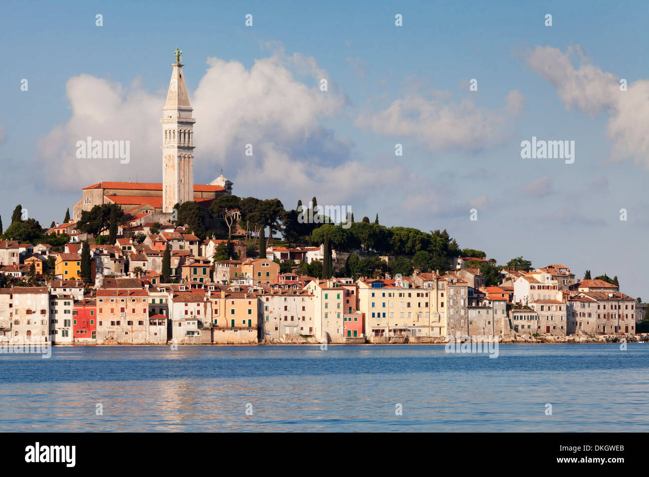 Altstadt und die Kathedrale von St. Euphemia, Rovinj, Istrien, Kroatien, Adria, Europa Stockfoto