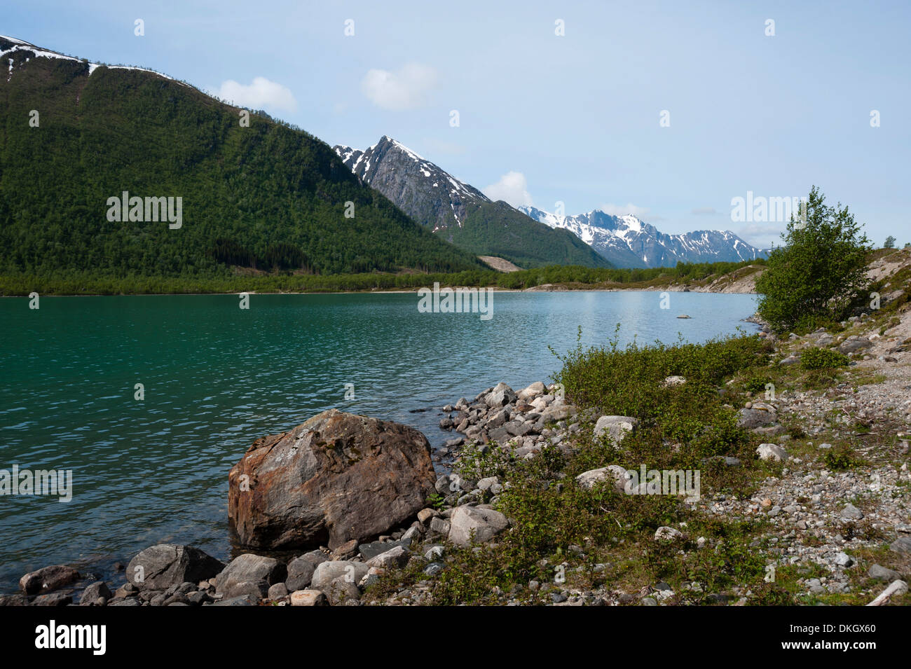Svartisen-Gletscher-See, Norwegen, Skandinavien, Europa Stockfoto