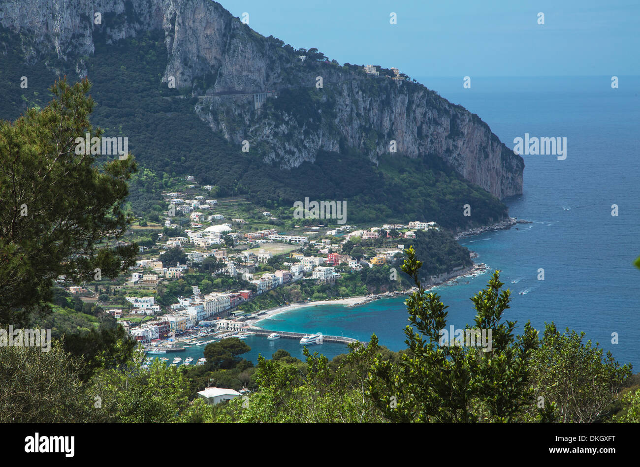 Die Insel von Capri, Kampanien, Italien, Mittelmeer, Europa Stockfoto