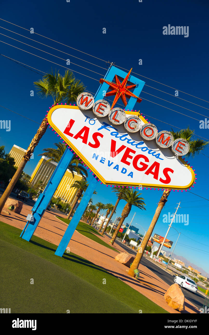 Welcome To Fabulous Las Vegas Sign, Las Vegas, Nevada, Vereinigte Staaten von Amerika, Nordamerika Stockfoto