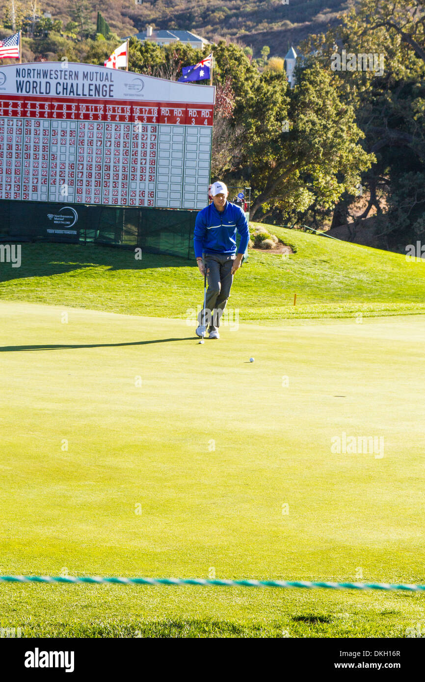 Rory McIlroy an der nordwestlichen gegenseitige Challenge 2013 im Sherwood Country Club in Thousand Oaks Kalifornien Stockfoto