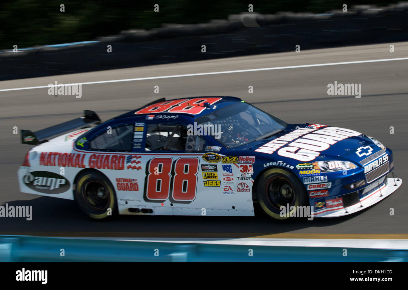 7. August 2009 - Watkins Glen, New York, USA - 7. August 2009: Dale Earnhardt Jr (#88 Nationalgarde/AMP Energy Chevrolet) qualifiziert im 32. Position Übles zuliebe! Sauerrahm-Dips in der Glen in Watkins Glen, New York (Kredit-Bild: © Oliver Tag/Southcreek Global/ZUMApress.com) Stockfoto