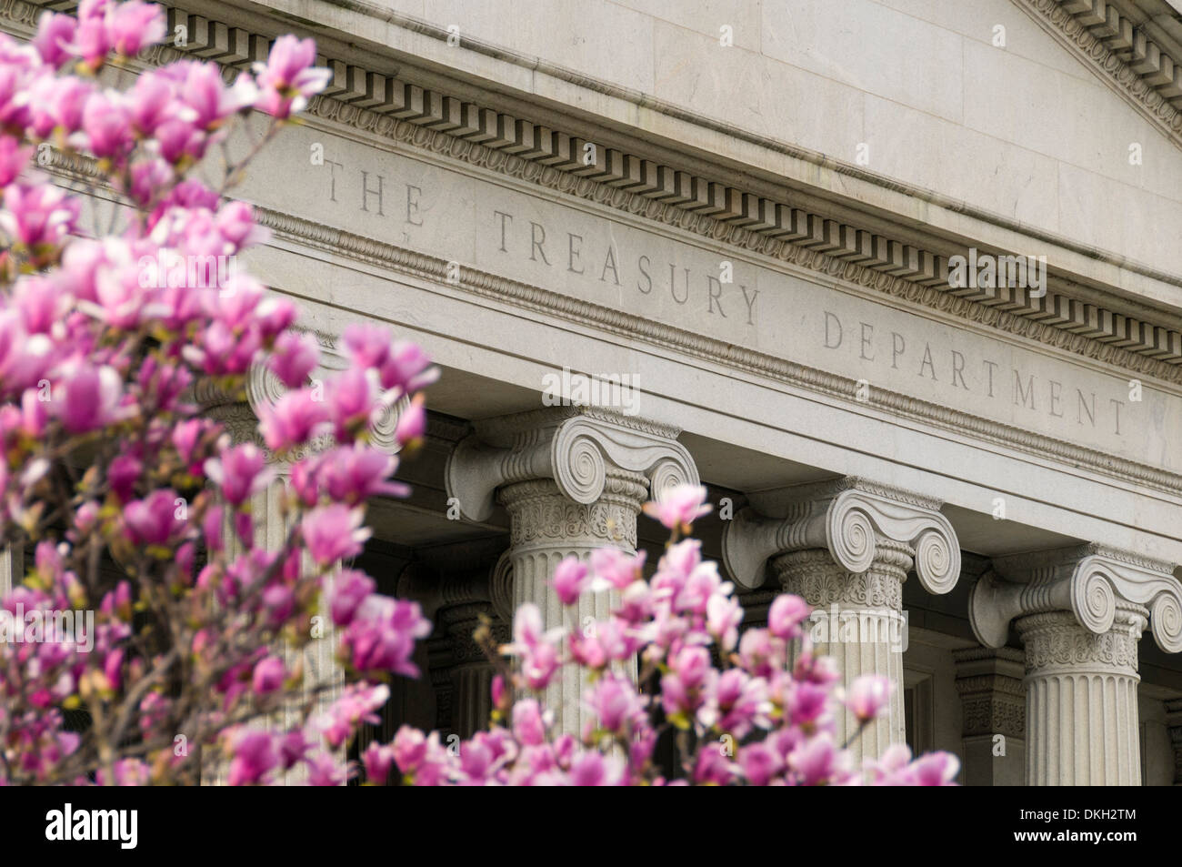 Das Finanzministerium Gebäude in Washington, D.C., Vereinigte Staaten von Amerika, Nordamerika Stockfoto