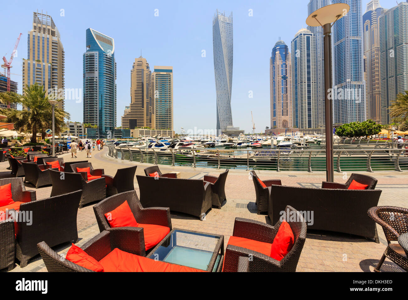Cayan Tower in Dubai Marina, Dubai, Vereinigte Arabische Emirate, Naher Osten Stockfoto