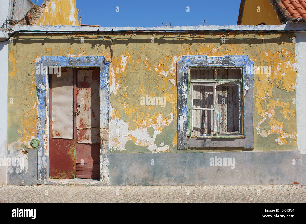 Malerischen alten verfallenen Algarve Haus Algarve Portugal Stockfoto