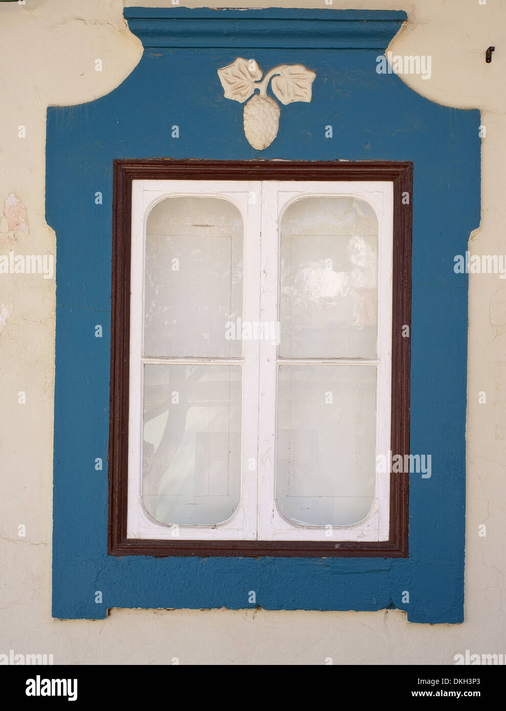 Malerische alte Fenster Algarve Algarve Portugal Stockfoto