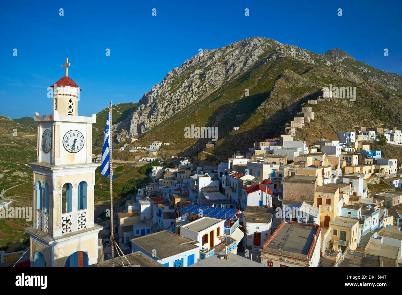 Olympos, Karpathos, Dodekanes, griechische Inseln, Griechenland, Europa Stockfoto