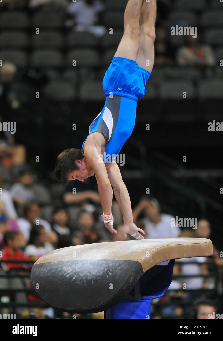 VISA Gymnastik Meisterschaft 2009, Tag2 von der Männer Wettbewerb im American Airlines Center. (Kredit-Bild: © Steven Leija/Southcreek Global/ZUMApress.com) Stockfoto